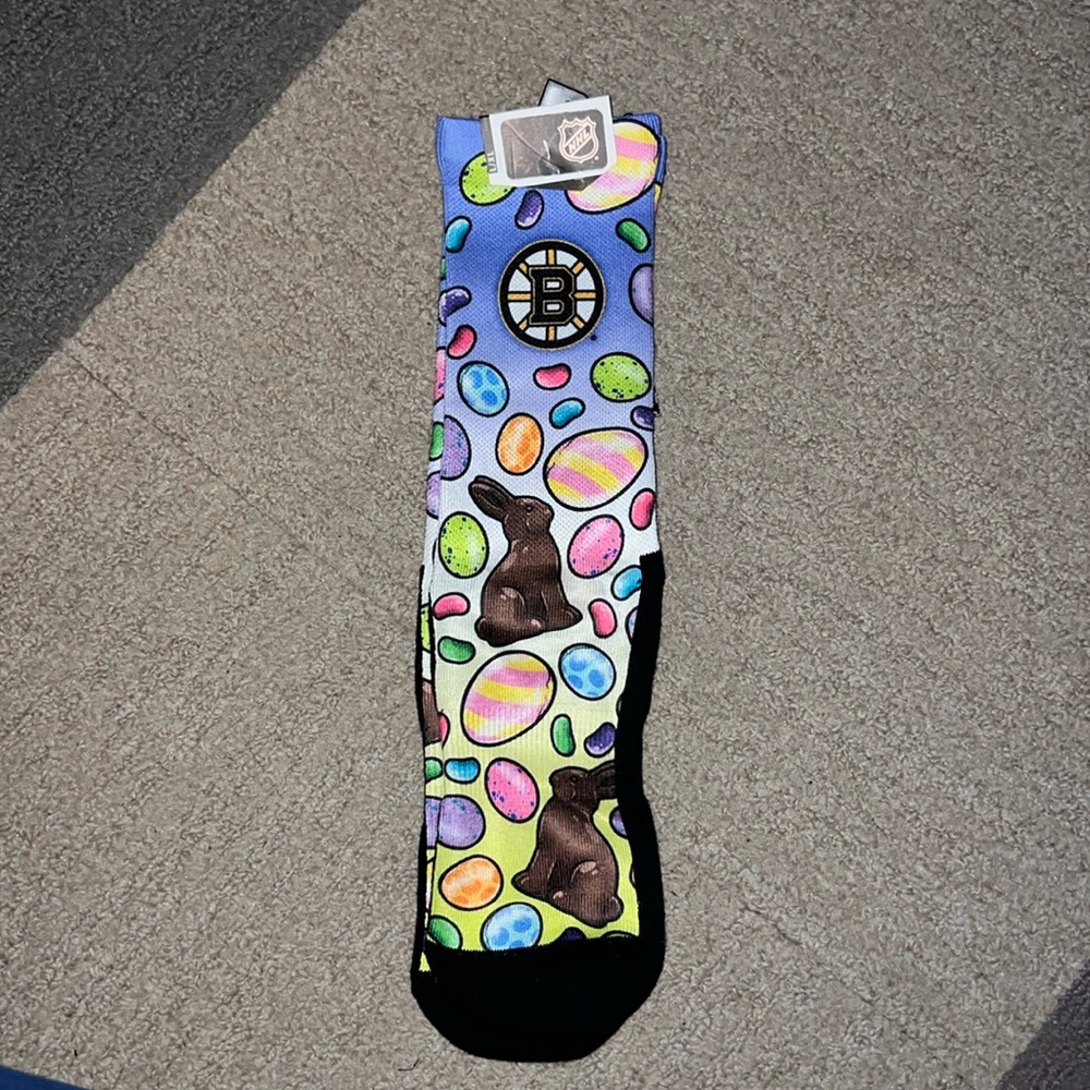 Bruins Easter socks